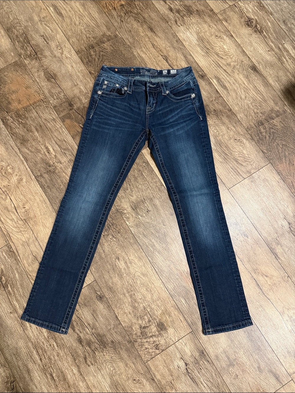 Miss Me Dark Blue Skinny Jeans for Women